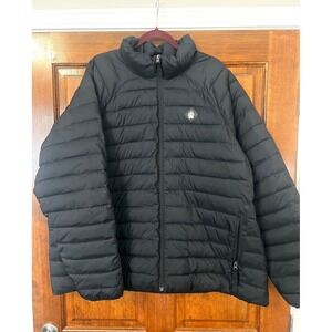 Alaskan Hardgear Duluth Trading Co Mens 3XL Black Puffer Jacket Full Zip Quilted